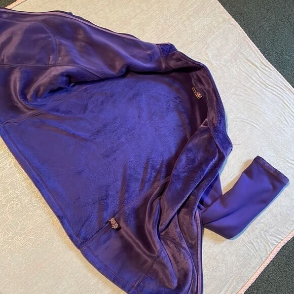 Jane Ashley 1X Indigo blue cozy zip-front jacket Soft & cozy, 27” long, 24.5 pit - Picture 10 of 14